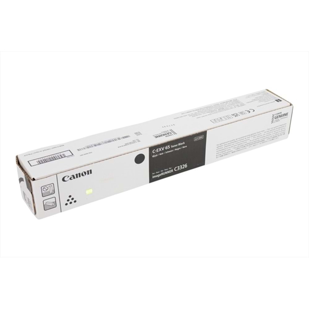 Canon C-EXV 65 Siyah Orjinal Toner, IR C3326i