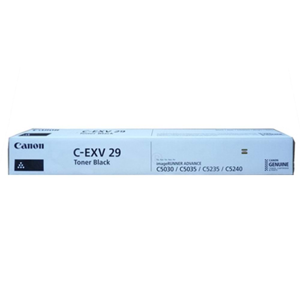 Canon C-EXV 29 Siyah Toner , IR ADVANCE C 5030 , C 5035 , C 5235 , C 5240 , 2790B002AB , Orjinal