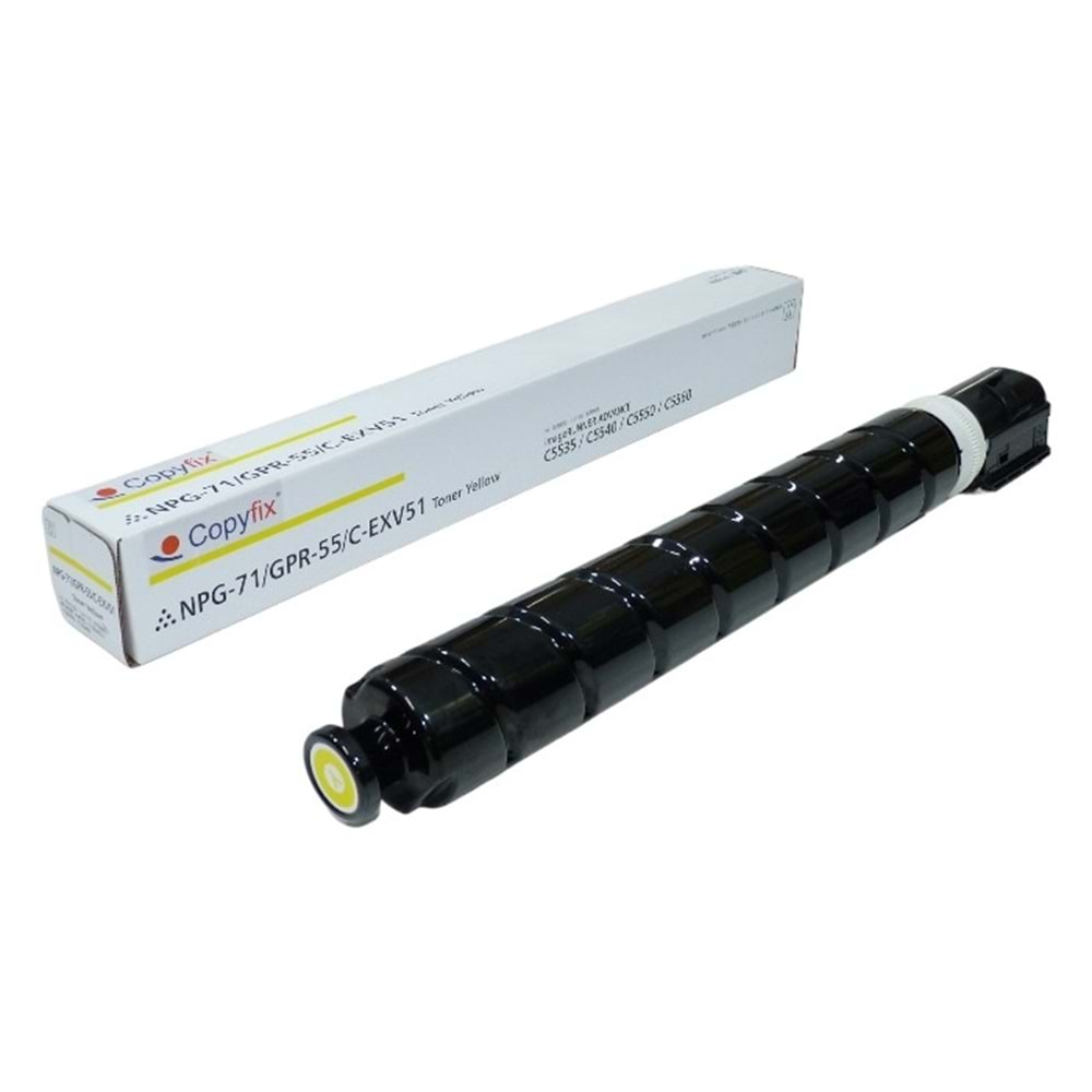 Canon C-EXV 51 Sarı Copyfix Toner , IR C 5535 , 5540 , 5550 , (26.000 pages) , YCF