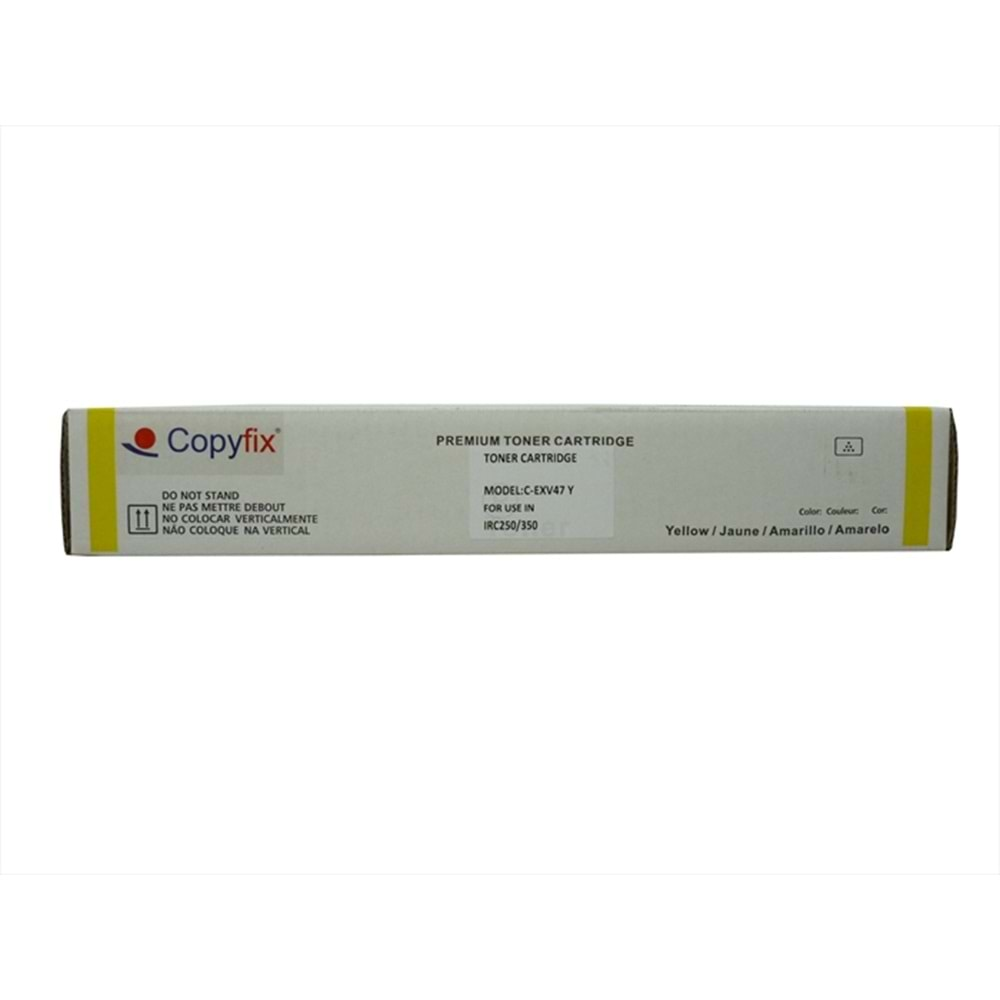 Canon C-EXV 47 Sarı Copyfix Toner , IR ADVANCE C 250 , C 255 , C 350 , C 351 , C 355 , YCF