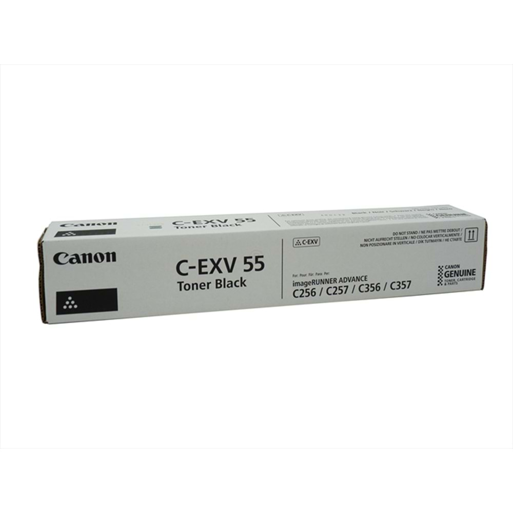 Canon C-EXV 55 Siyah Toner , IR C 256 , IR C 356 , DX C 257 , C 357 , C 357 , C 359 , (2182C002AA) Orjinal