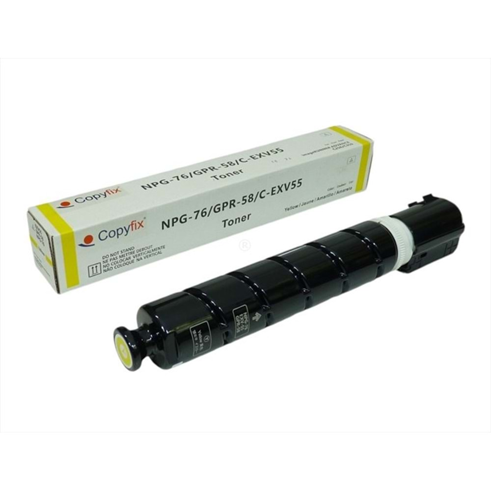 Canon C-EXV 55 Sarı Copyfix Toner , IR C 256 , IR C 356 , DX C 257 , C 357 , C 357 , C 359 , 2189C002AA , YCF