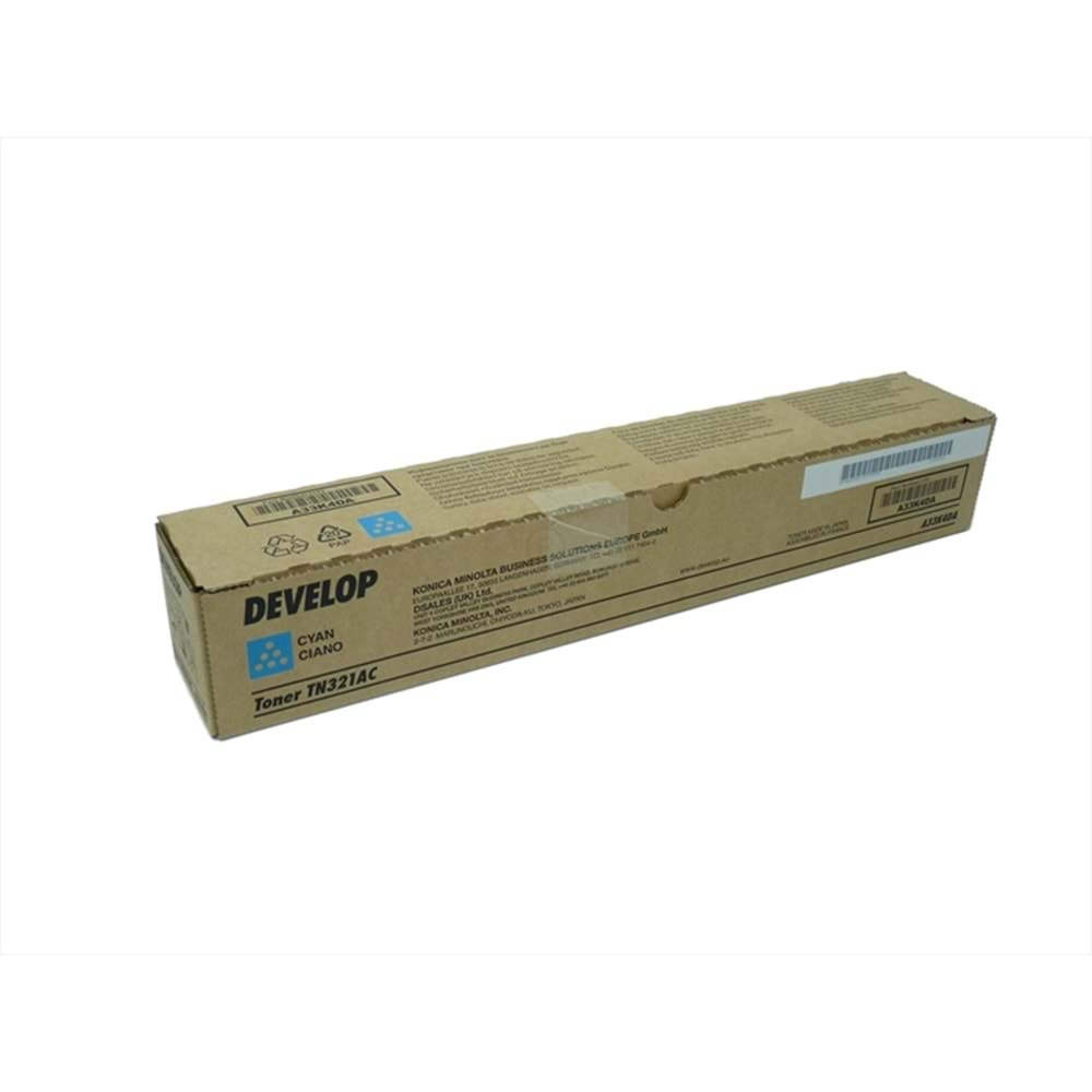 Develop TN-321C Mavi Toner, İneo +224, 284, A33K4D0, Orjinal