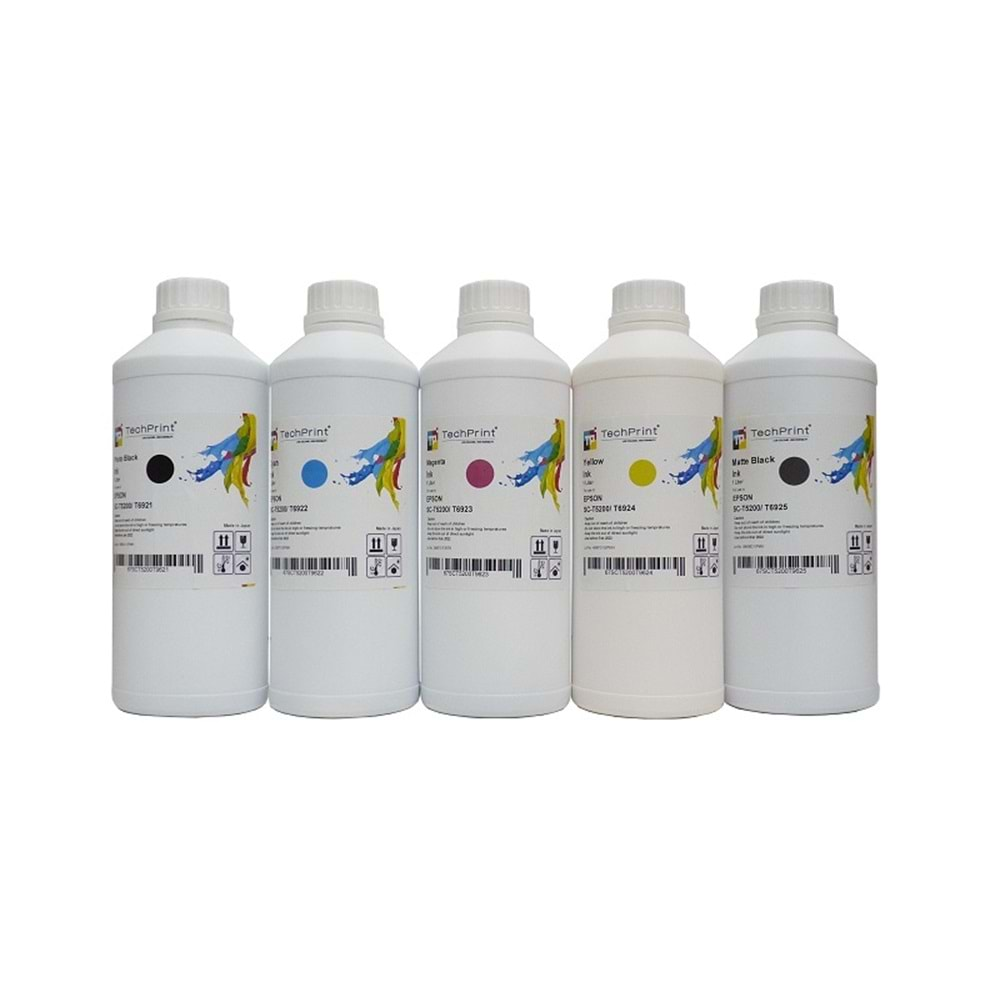 Epson, SC-T5200, Matte Black Dolum Mürekkebi, (Pigment)1 Litre, T6925, CF.