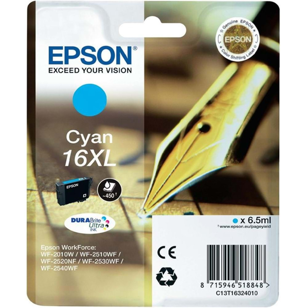 Epson 163240 XL Cyan Mürekkep Kartuş