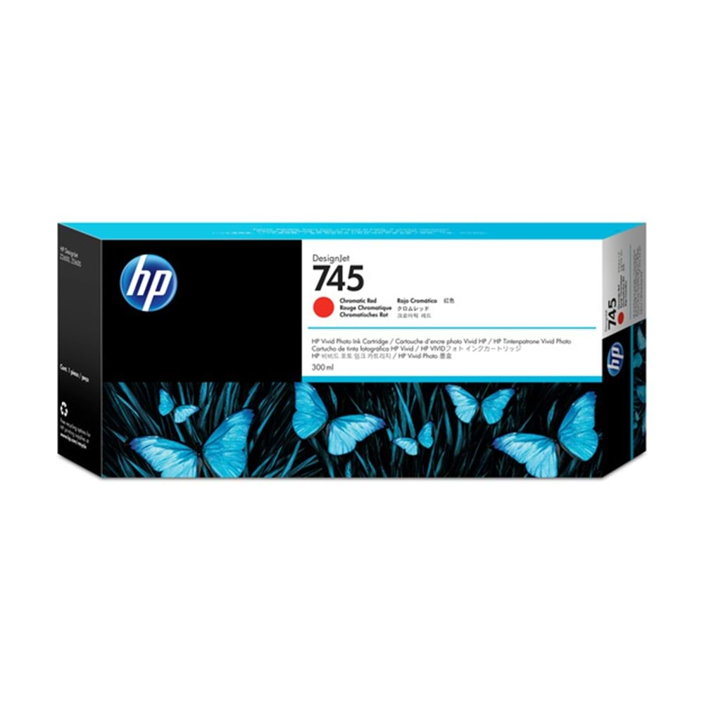 HP F9K06A Chromatic Red Mürekkep Kartuş (745)