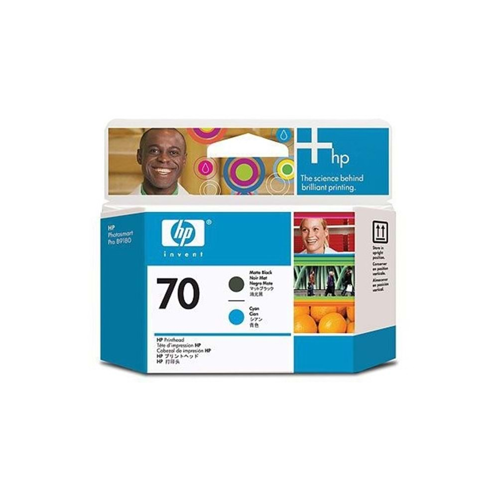 HP C9404A Mat Black ve Cyan Baskı Kafası (70)