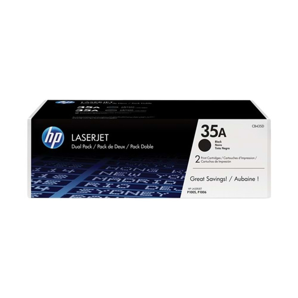 HP CB435AD Black Toner Kartuş (35A)