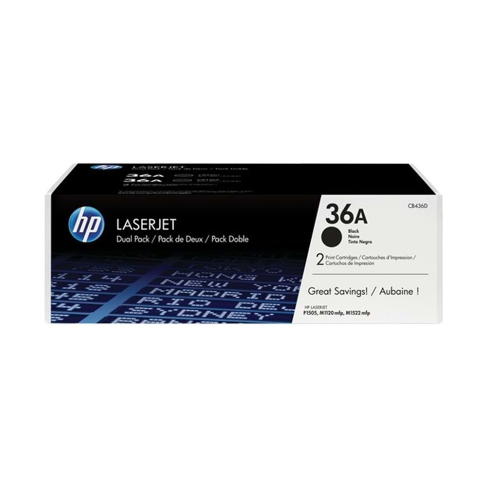 HP CB436AD BlackToner Kartuş (36A)