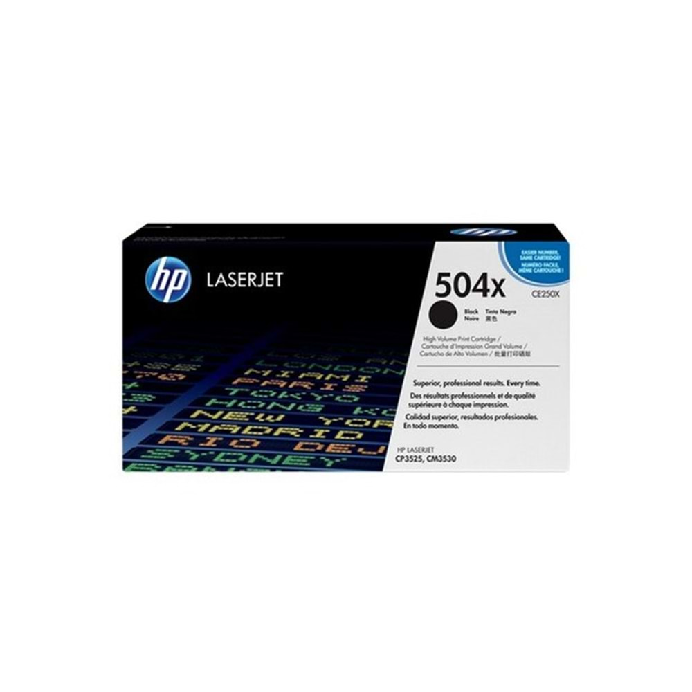 HP CE250X Black Toner Kartuş (504X)