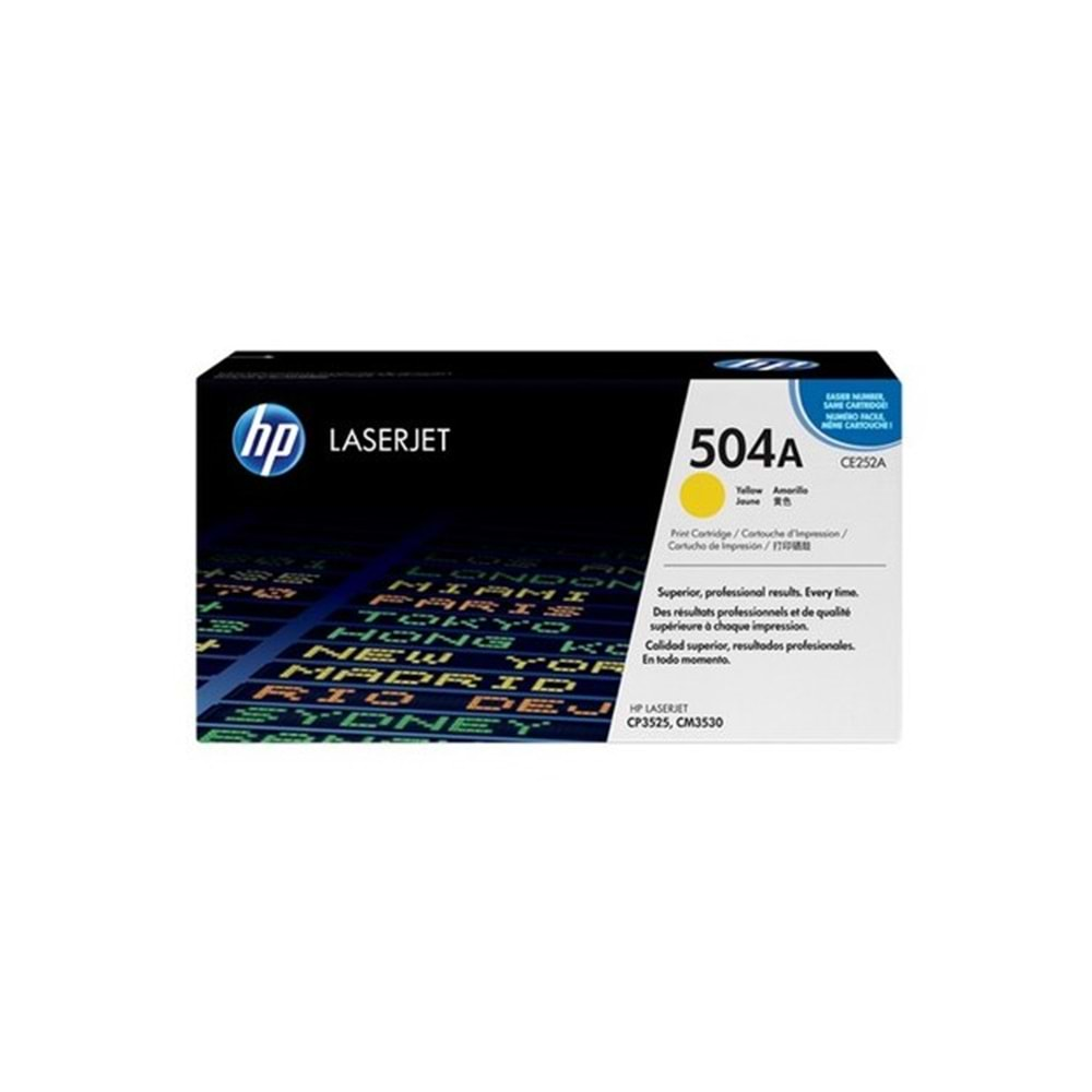 HP CE252A Yellow Toner Kartuş (504A)