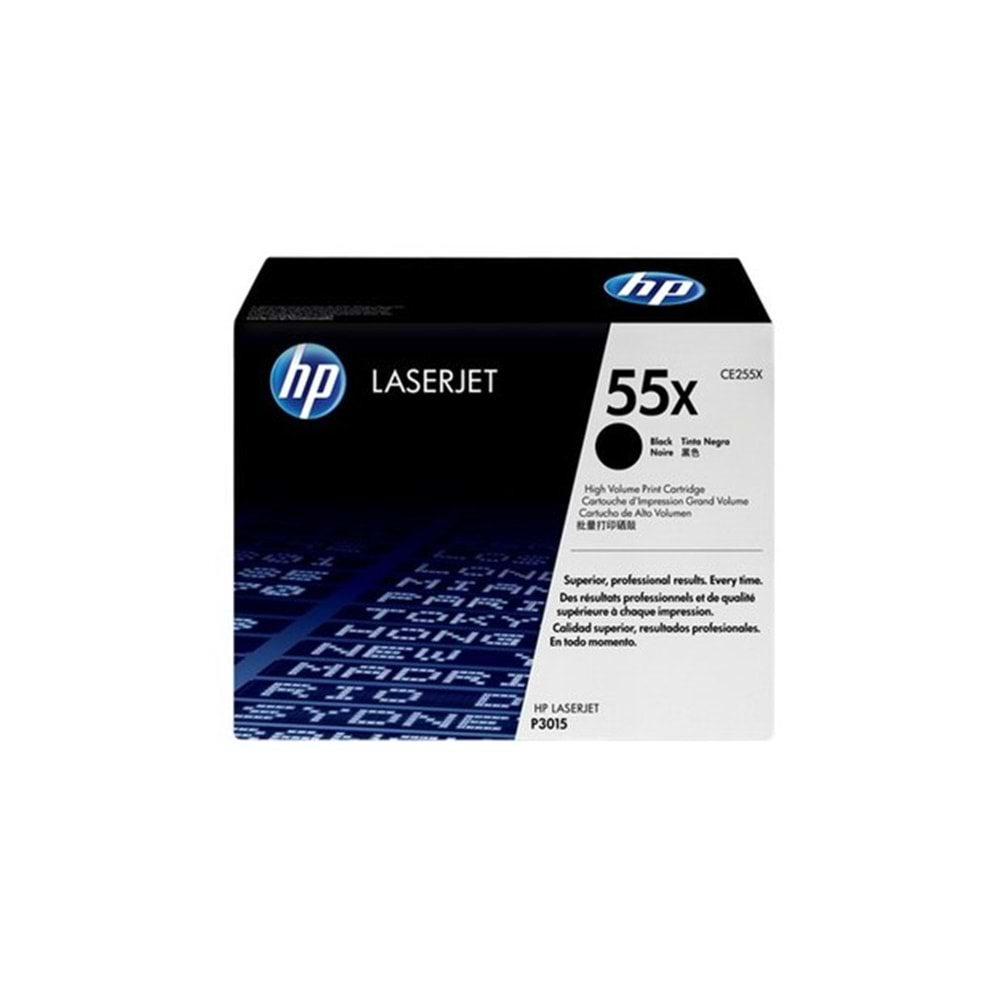 HP CE255X Black Toner Kartuş (55X)