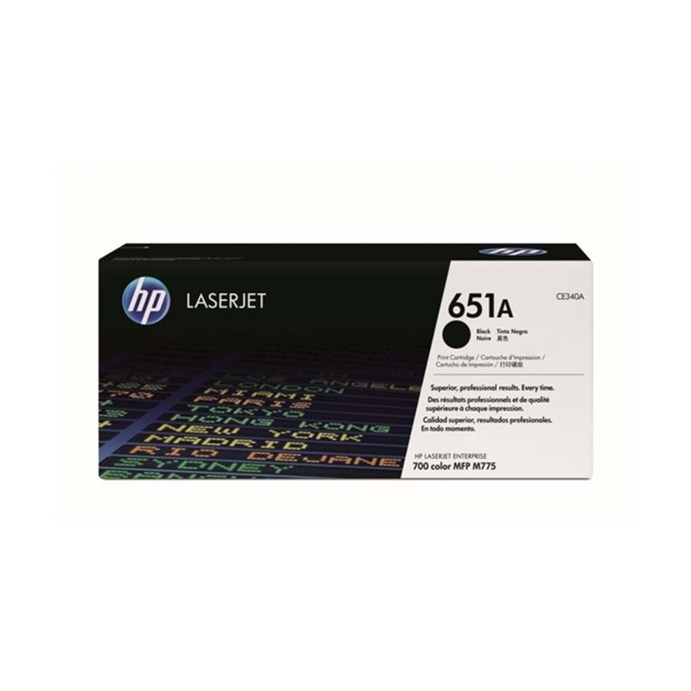 HP CE340A Black Toner Kartuş (651A)