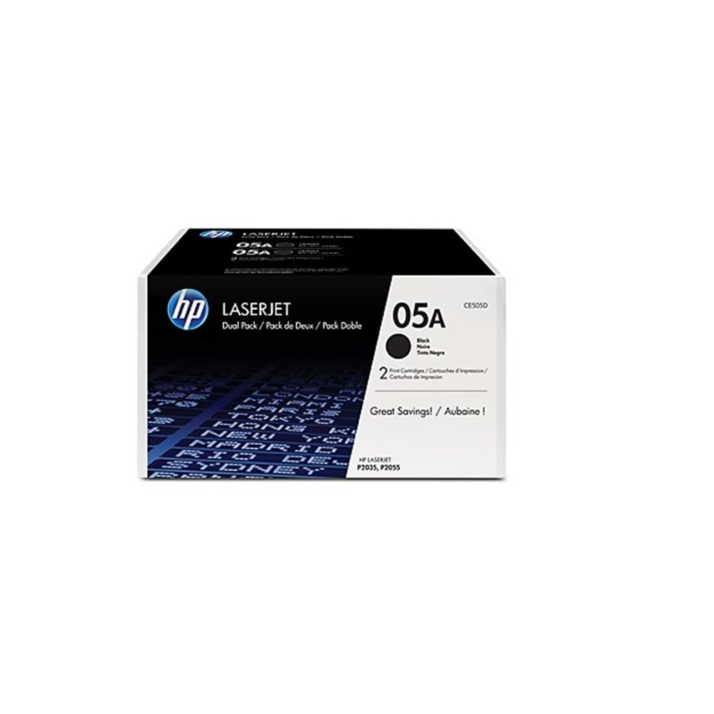 HP CE505D Black Toner Kartuş (05A)