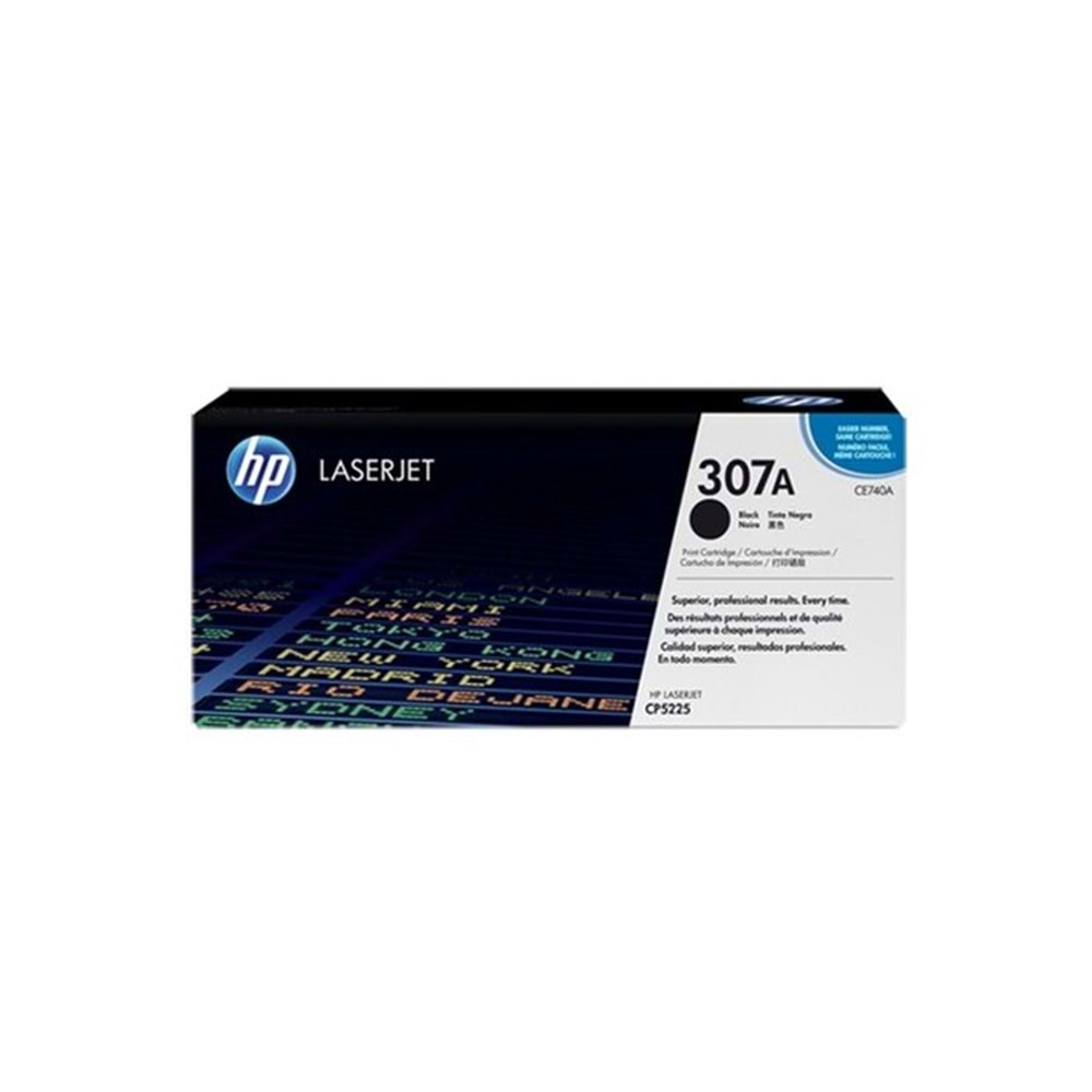 HP CE740A Black Toner Kartuş (307A)