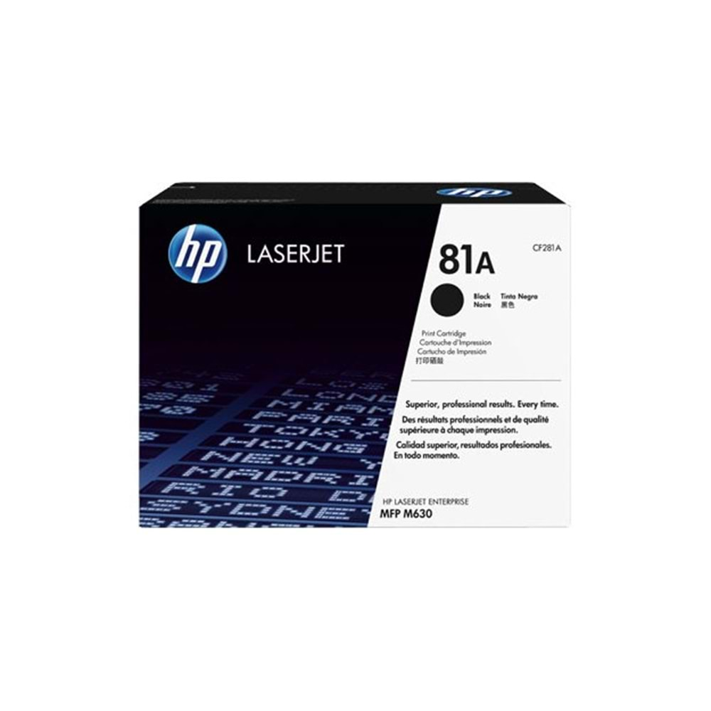 HP CF281A Black Toner Kartuş (81A)