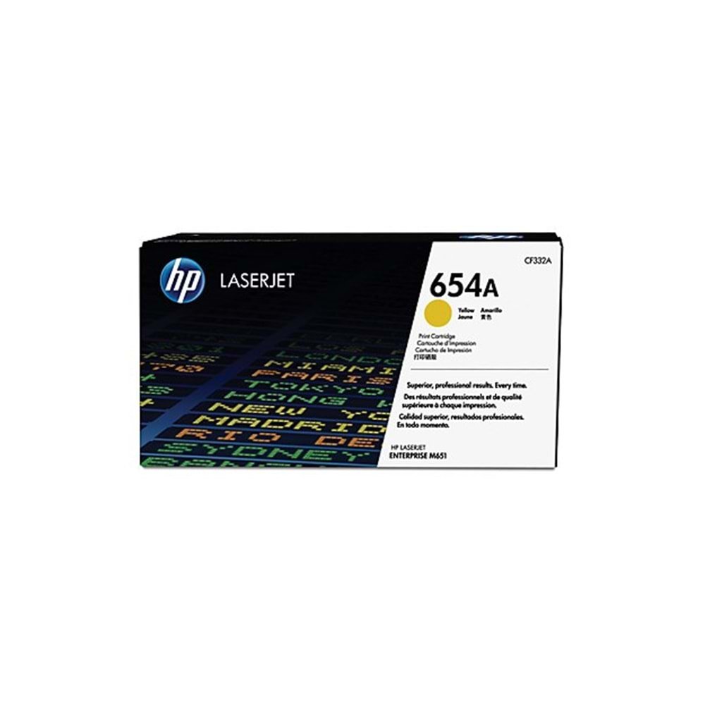 HP CF332A Yellow Toner Kartuş (654A)