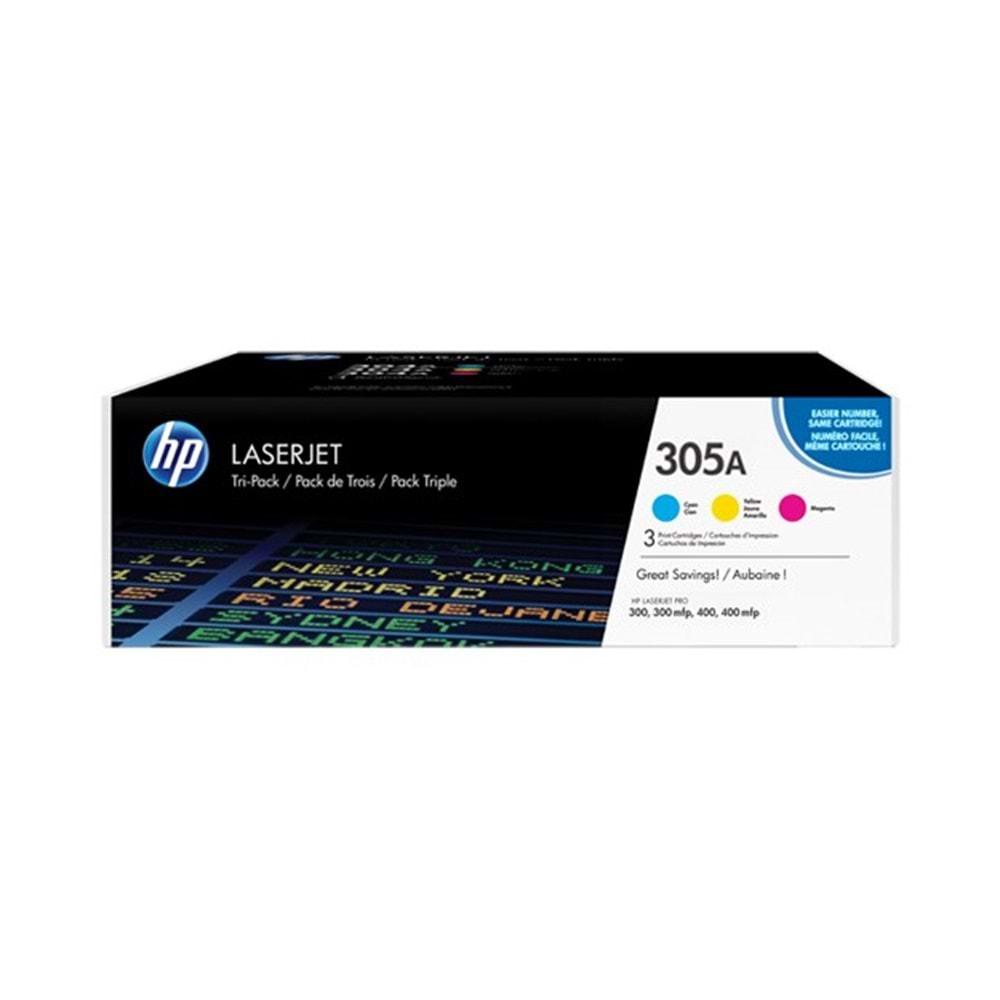 HP CF370AM CMY Toner Kartuş (305A)