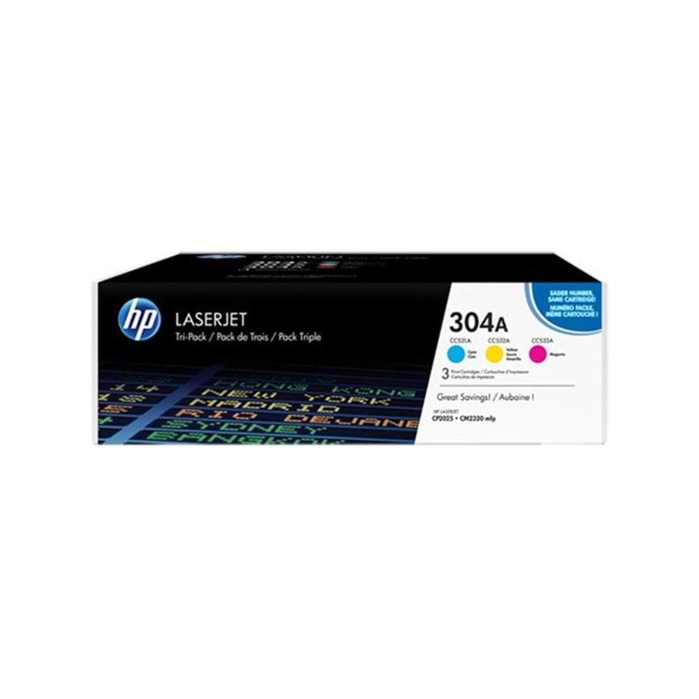 HP CF372AM CMY Toner Kartuş (304A)