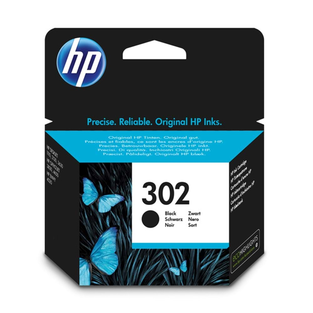 HP F6U66AE Black Mürekkep Kartuş (302)