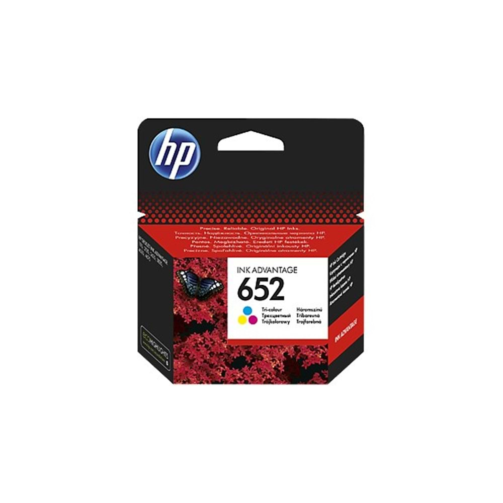 HP F6V24AE CMY Mürekkep Kartuş (652)