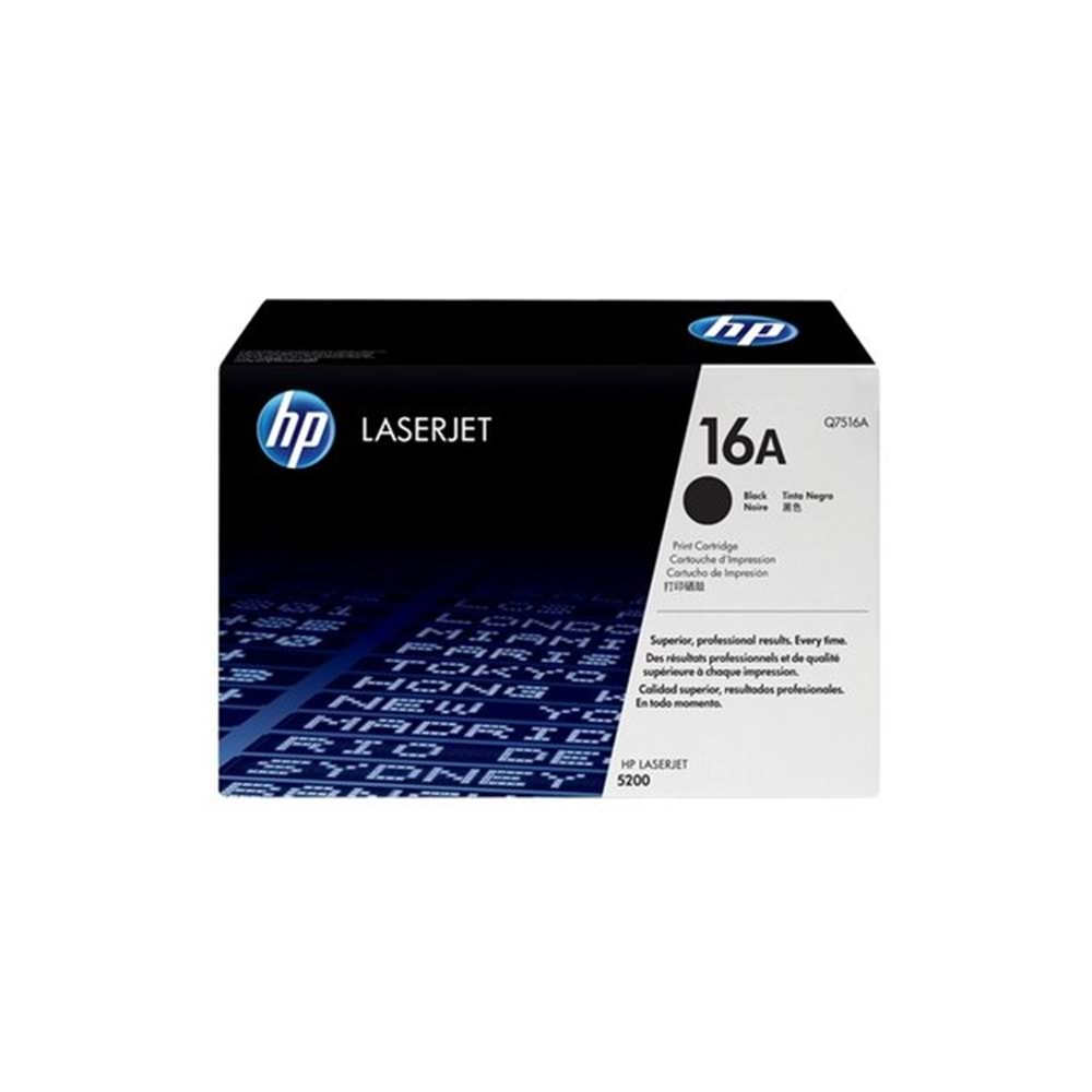 HP Q7516A Black Toner Kartuş (16A)