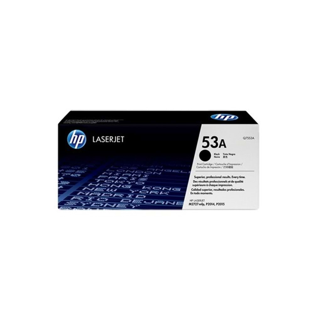 HP Q7553A Black Toner Kartuş (53A)