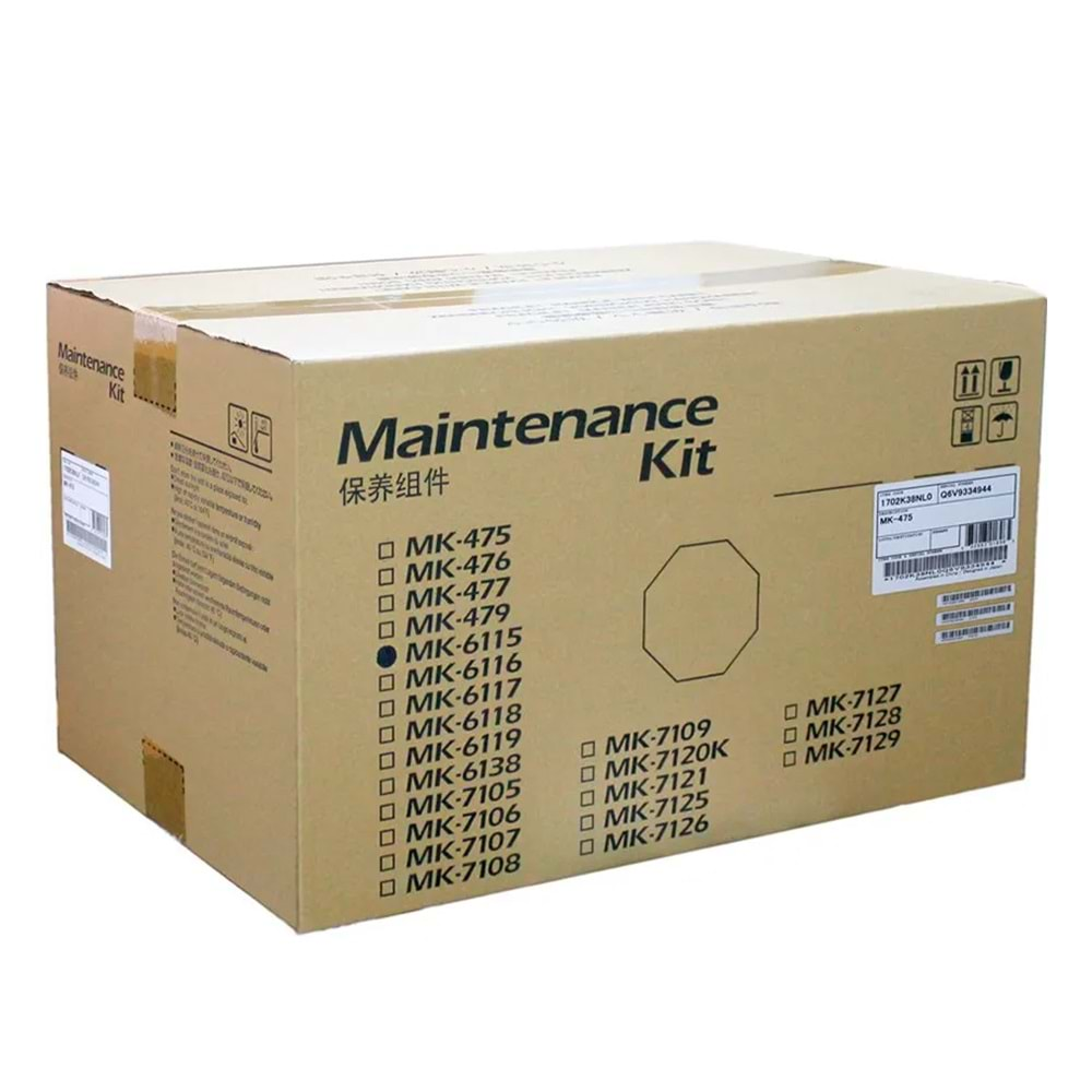 Kyocera Mk-6115 Maintenance Kit ECOSYS M 4125 IDN , ECOSYS M 4132 IDN , Orjinal