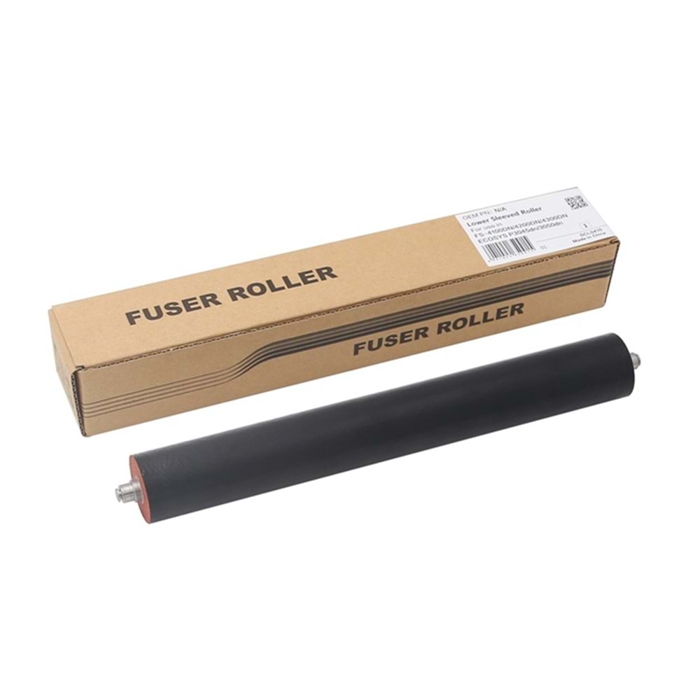 Kyocera Mita M 3145 Muadil Lower Sleeved Roller, MA4500, FS 4100, 4200, P 3055, M 3145, IM 550, P.7815N, CCF