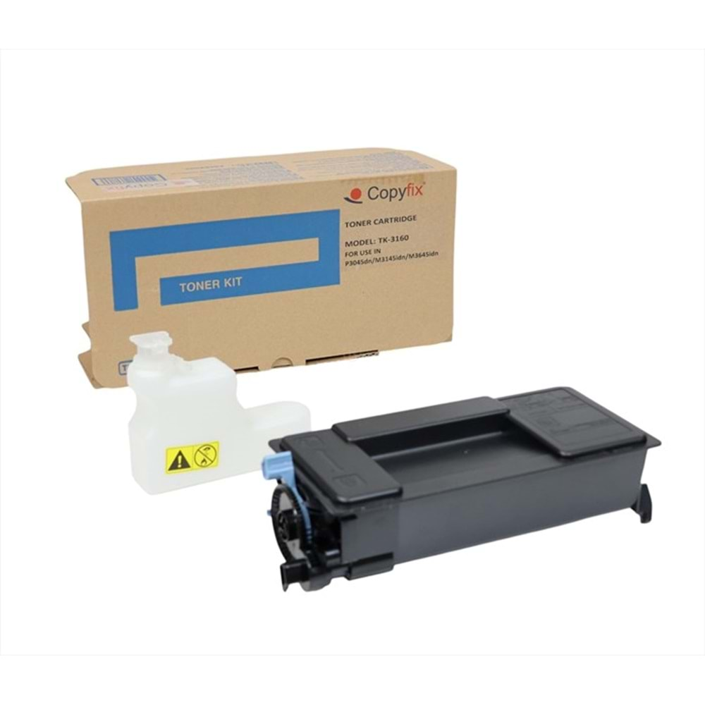 Kyocera Mita TK-3160 Copyfix Toner , ECOSYS M 3145 , M 3645 , M 3860 , P 3045 , P 3050 , P 3055 , P 3060 , P 3145 , P 3150 , P 3155 , P 3260 , YCF