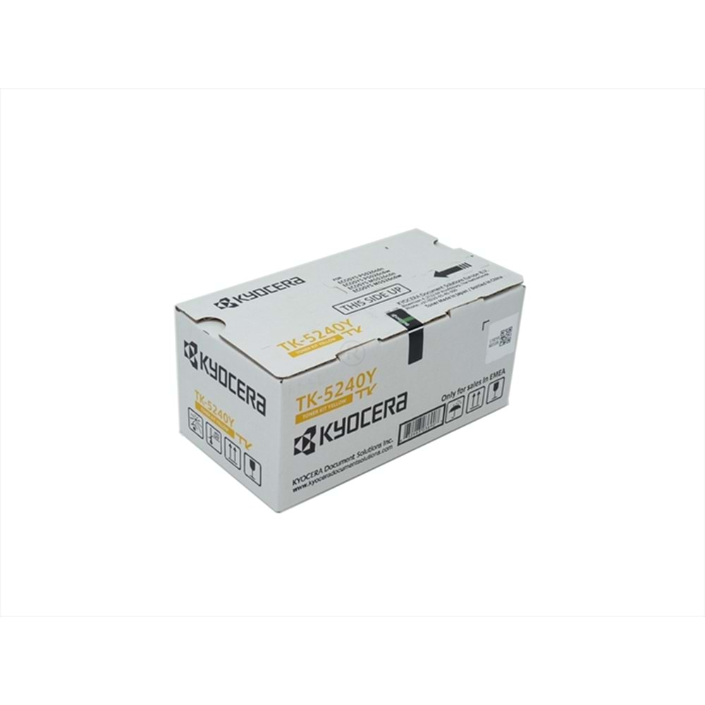 Kyocera Mita TK-5240 Sarı Toner , ECOSYS M 5526 , P 5026 CDN , P 5026 CDW , Orjinal