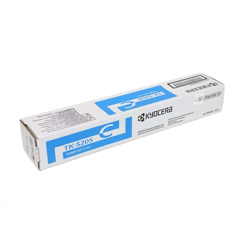 Kyocera Mita TK-5205 Mavi Toner , TASKALFA 356 CI , TASKALFA 358 CI , Orjinal