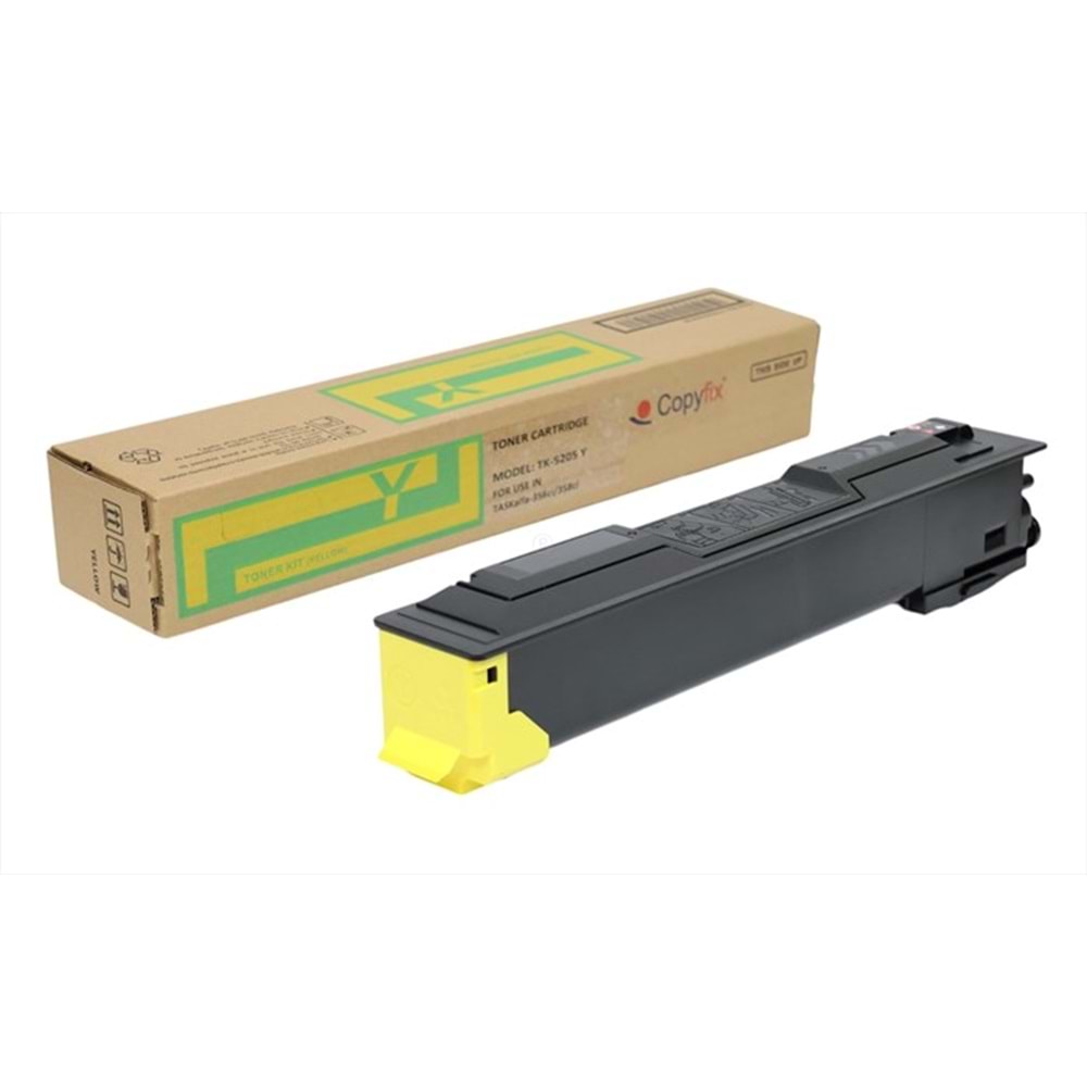 Kyocera Mita TK-5205 Sarı Copyfix Toner , TASKALFA 356 CI , TASKALFA 358 CI , YCF
