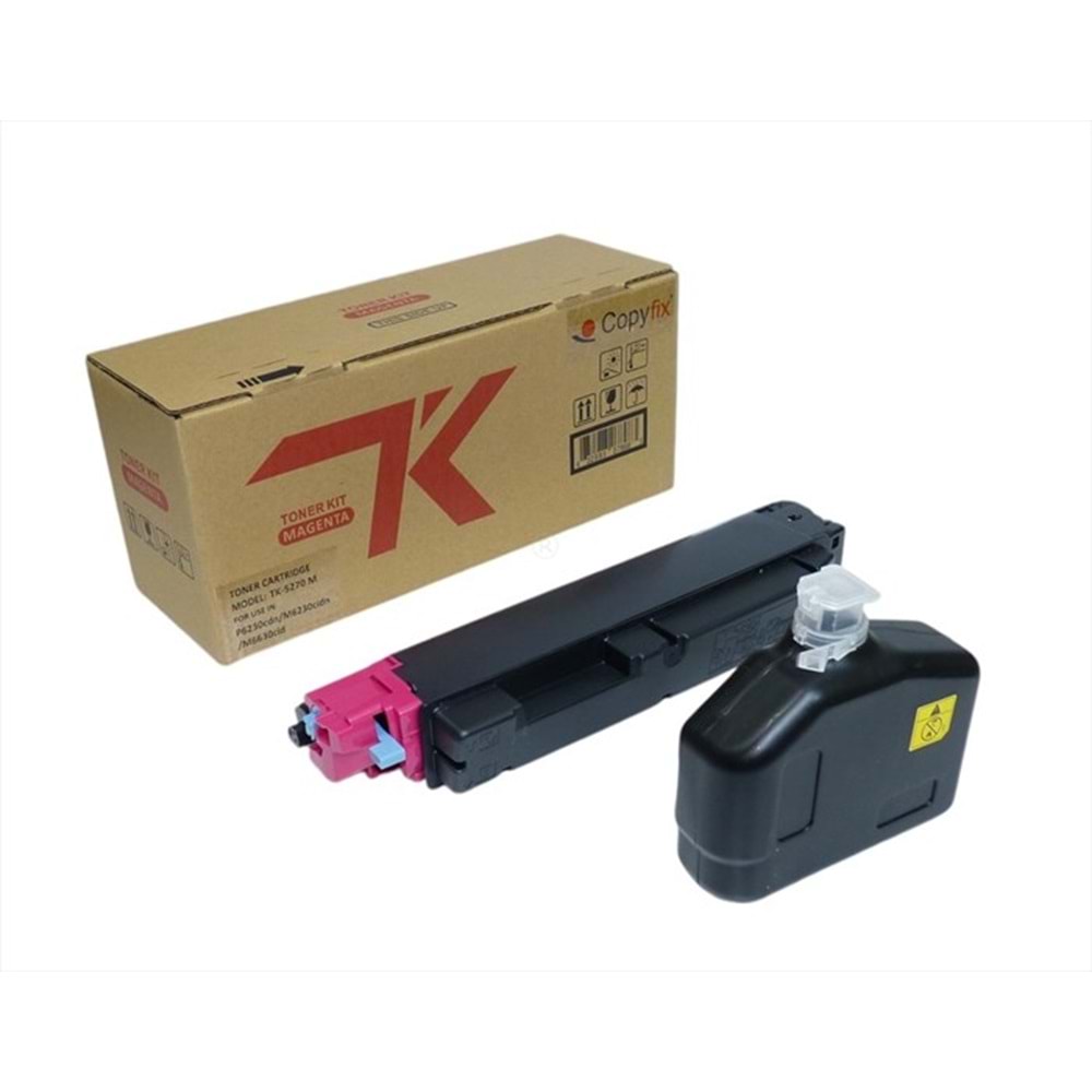 Kyocera Mita TK-5270 Kırmızı Copyfix Toner , ECOSYS M 6230 CIDN , M 6630 CIDN , P 6230 CDN , YCF.