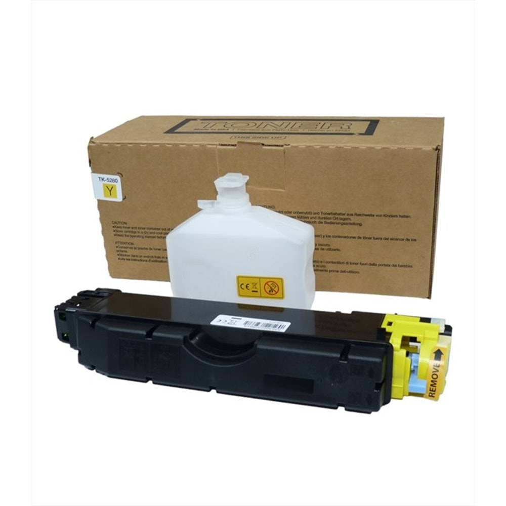 Kyocera Mita TK-5280 Sarı Toner , ECOSYS M 6235 CIDN , M 6635 CIDN , P 6235 CDN , (Made in USA)