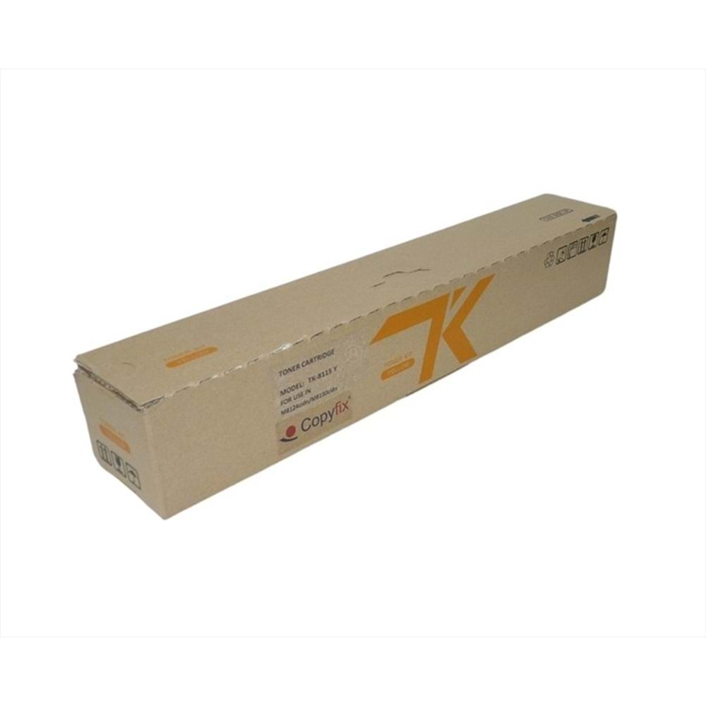 Kyocera Mita TK-8115 Sarı Copyfix Toner , ECOSYS M 8124 CIDN , ECOSYS M 8130 CIDN , YCF