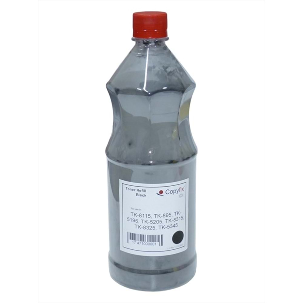 Kyocera Mita Siyah Refill Muadil Toner , TK-8115 , TK-895 , TK-5195 , TK-5205 , TK-8315 , TK-8325 , TK-5345 , 500Gr , ICF