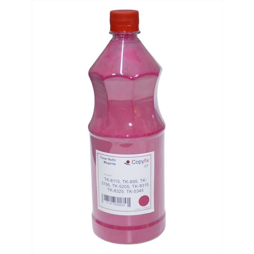 Kyocera Mita Kırmızı Refill Muadil Toner , TK-8115 , TK-895 , TK-5195 , TK-5205 , TK-8315 , TK-8325 , TK-5345 , 500G , ICF