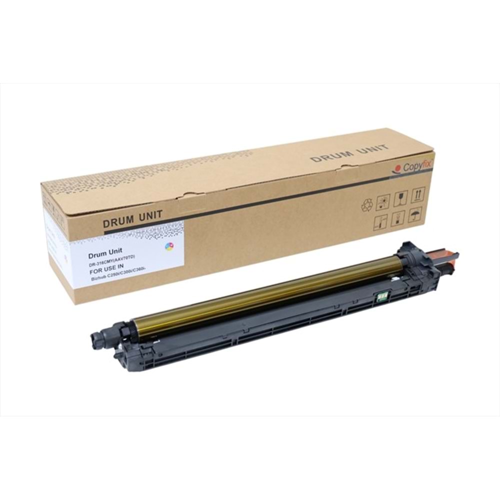 KN, DR-316 Renkli Muadil Drum Unit, Bizhub C250i, C300i, C360i, DR-316CMY, YCF
