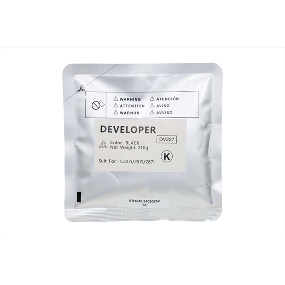 Konica Minolta DV227 Siyah Copyfix Developer , BIZHUB C 227i , C 257i , C 287i , DV-227K , 210g, YCF