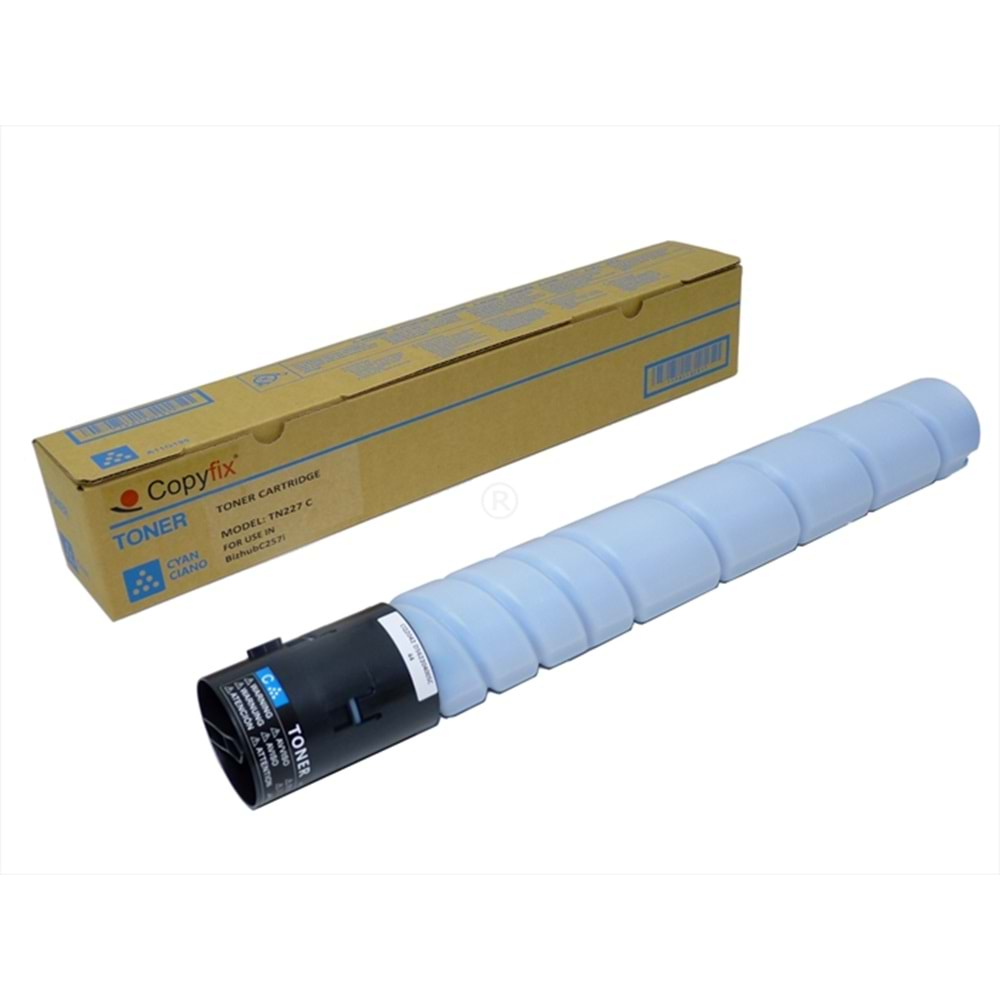 KN , TN-227C Mavi Copyfix Toner , BIZHUB C 257 I , YCF