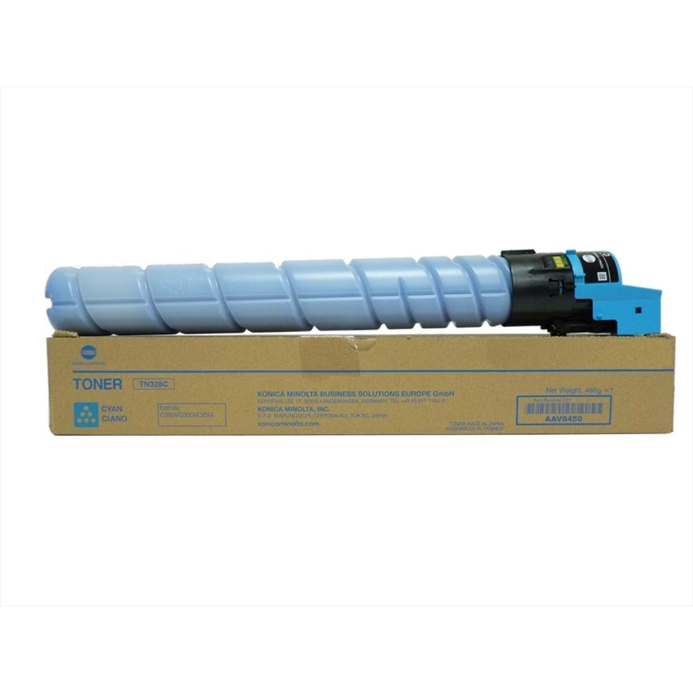 Konica Minolta , TN-328C Mavi Toner , BIZHUB C 250 I , BIZHUB C 300 I , BIZHUB C 360 I , AAV8450 , Orjinal