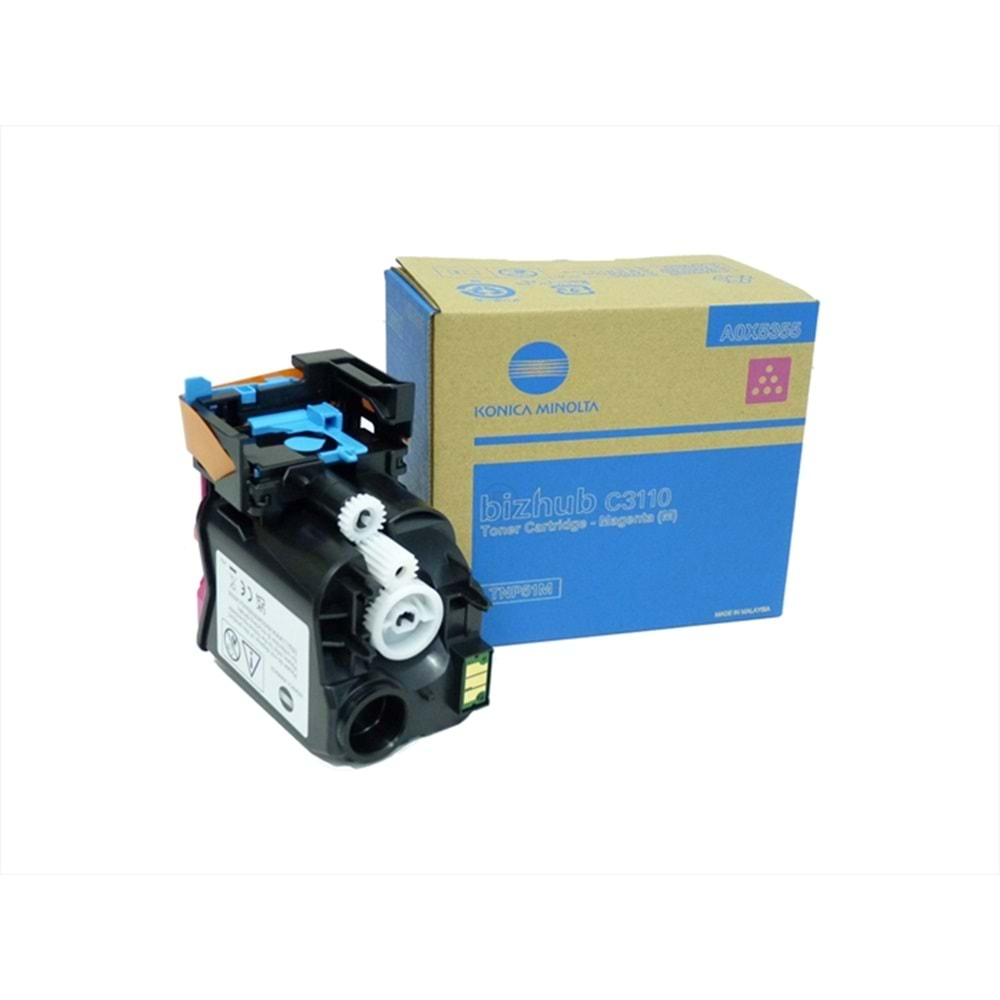 Konica Minolta , TNP-51M Kırmızı Toner , BIZHUB C 3110 , Orjinal