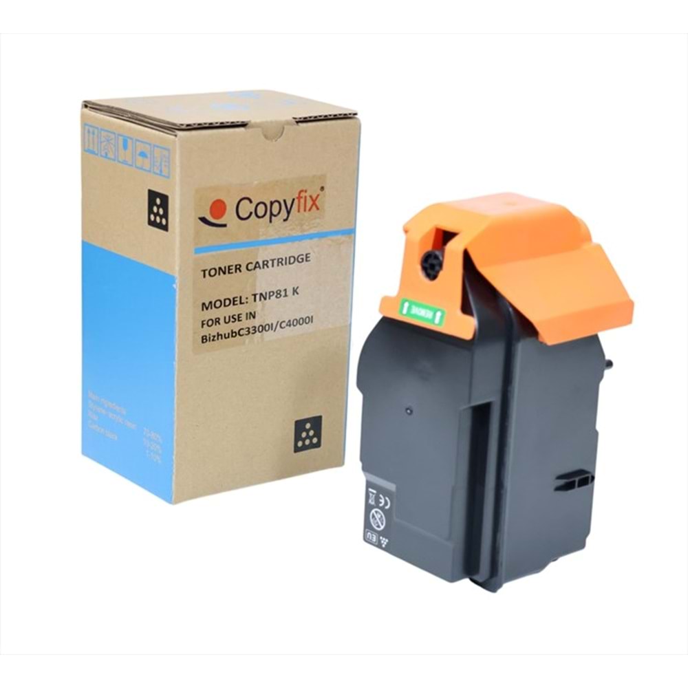KN, TNP-81K Siyah Copyfix Toner, BIZHUB C 3300 I, BIZHUB C 4000 I, YCF