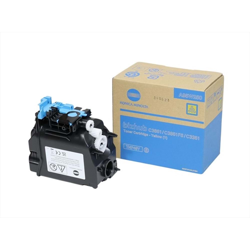 Konica Minolta , TNP-49Y Sarı Toner , Bizhub C3351 , C3851 , Orjinal