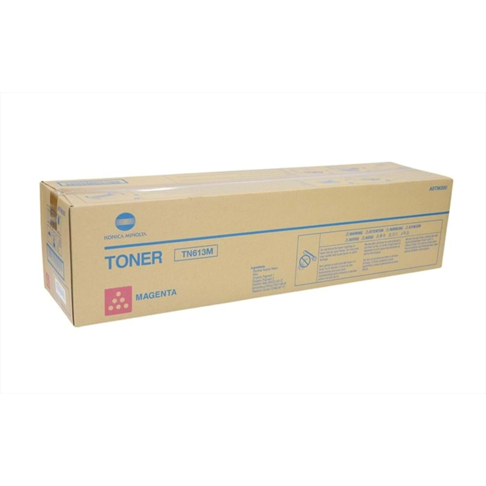 Konica Minolta, TN-613 Kırmızı Toner, Bizhub C552, C652, A0TM350, Orjinal