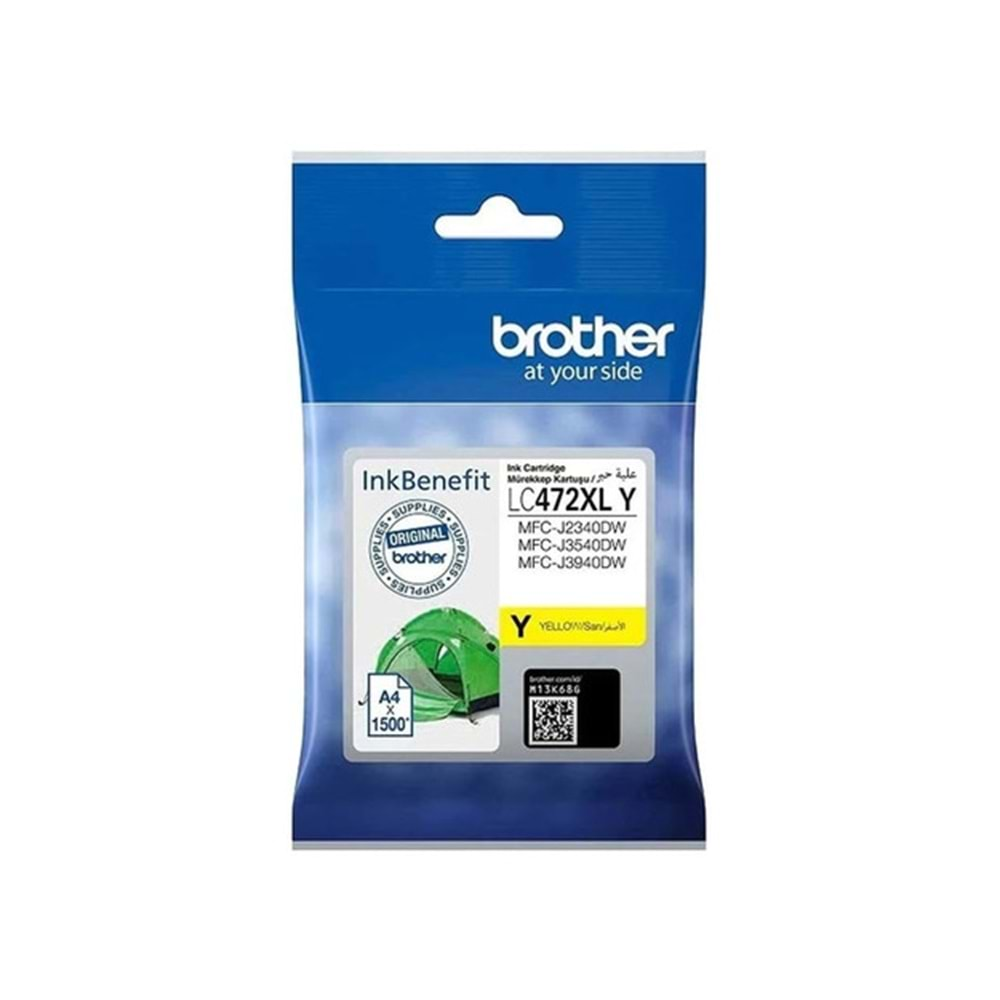 Brother LC472XL Sarı Mürekkep Kartuş