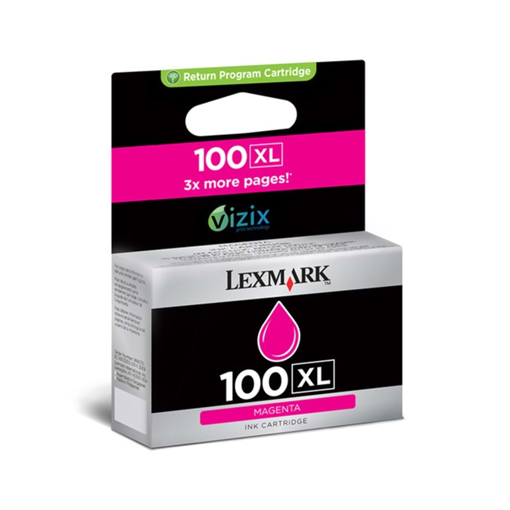 Lexmark 14N0901 Magenta Mürekkep Kartuş (100)