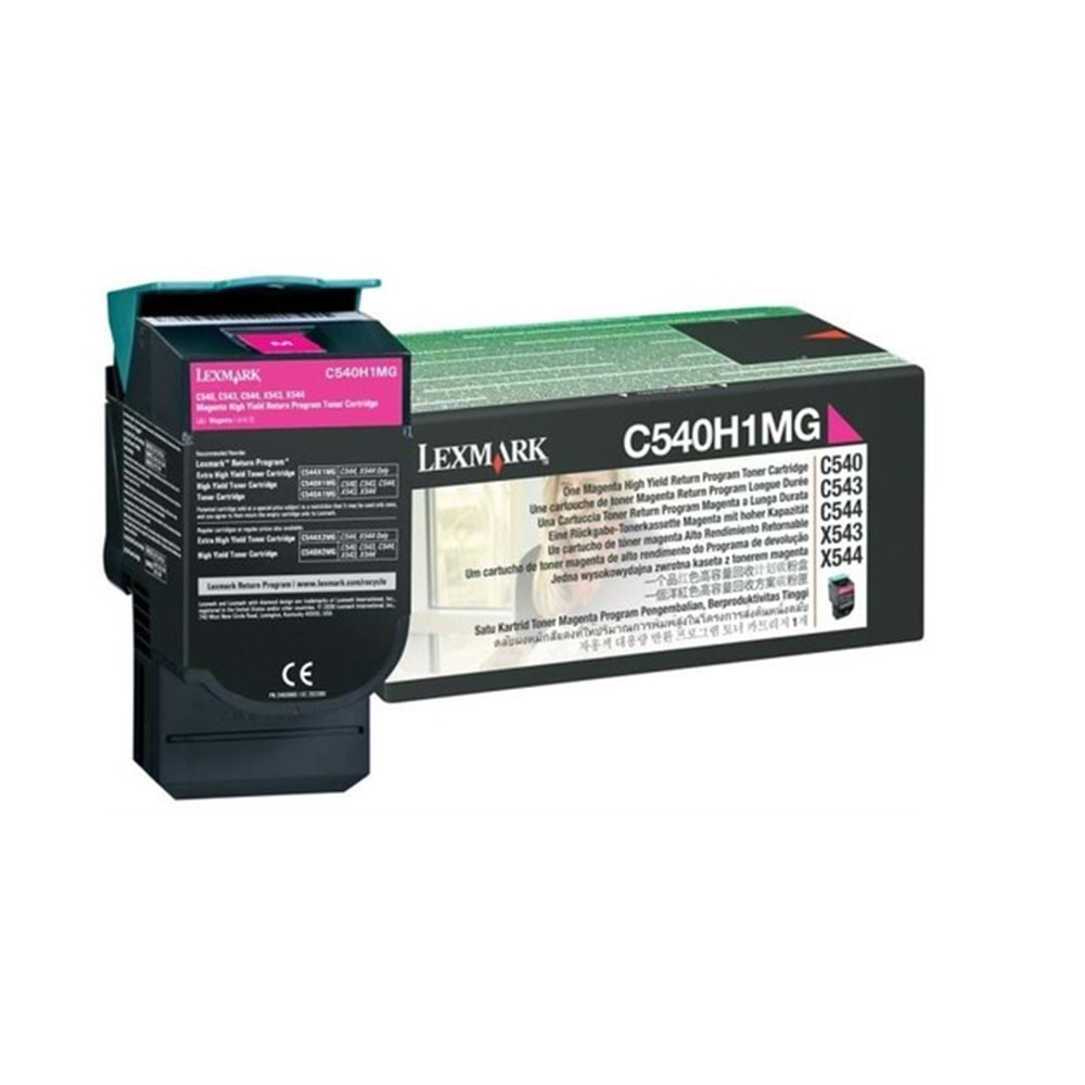 Lexmark C540H1MG Yüksek Kapasiteli Magenta Return Toner