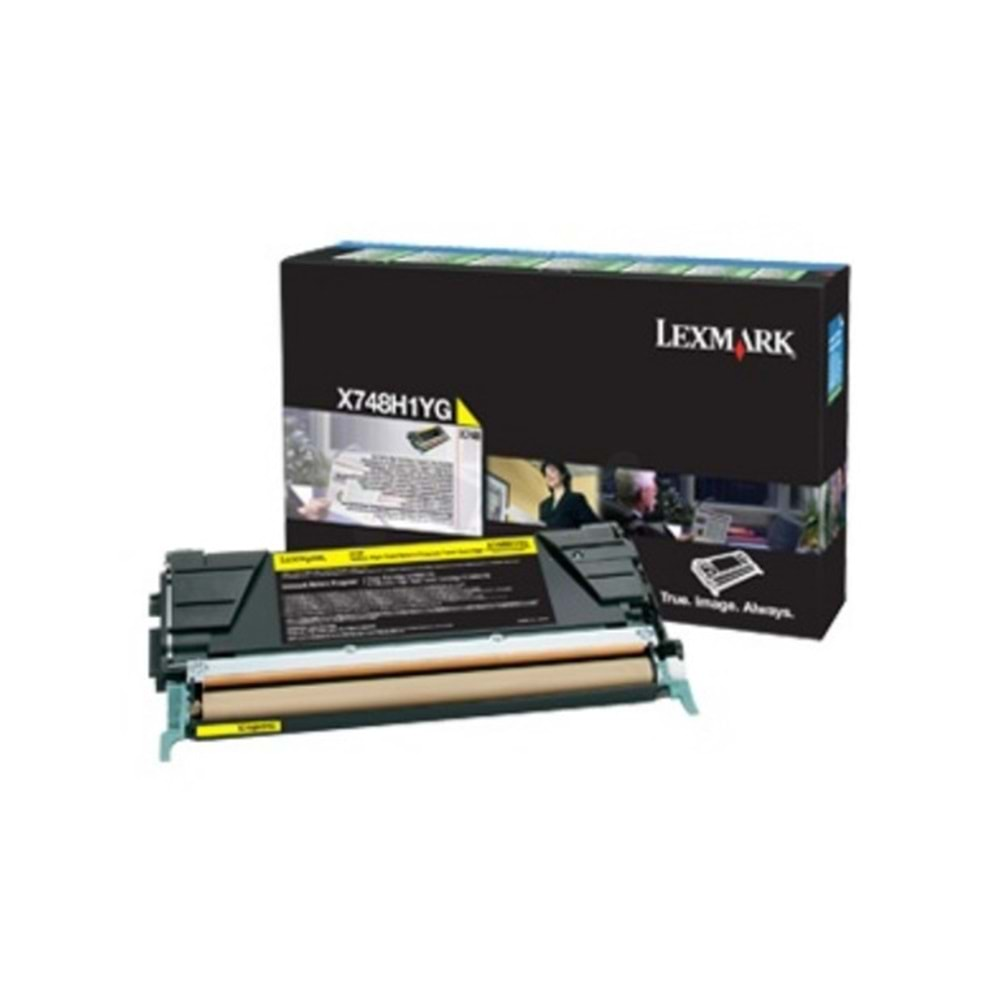 Lexmark X748H3YG Yellow Toner H. Yield ( Corp.)